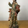 Statuette en bois polychrome XVIIIème siècle – Image 3