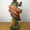 Statuette en bois polychrome XVIIIème siècle – Image 4