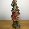 Statuette en bois polychrome XVIIIème siècle – Image 2