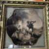 Petit trumeau gravure et miroir biseauté XIXème siècle – Image 3