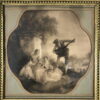 Petit trumeau gravure et miroir biseauté XIXème siècle – Image 4
