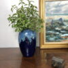 Vase en céramique à coulures en émail